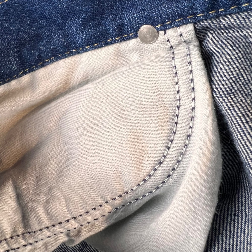 Vintage Lee Riders Jeans Mens 42x30 fits 38x28 Dark Wash Straight Denim - Picture 9 of 11
